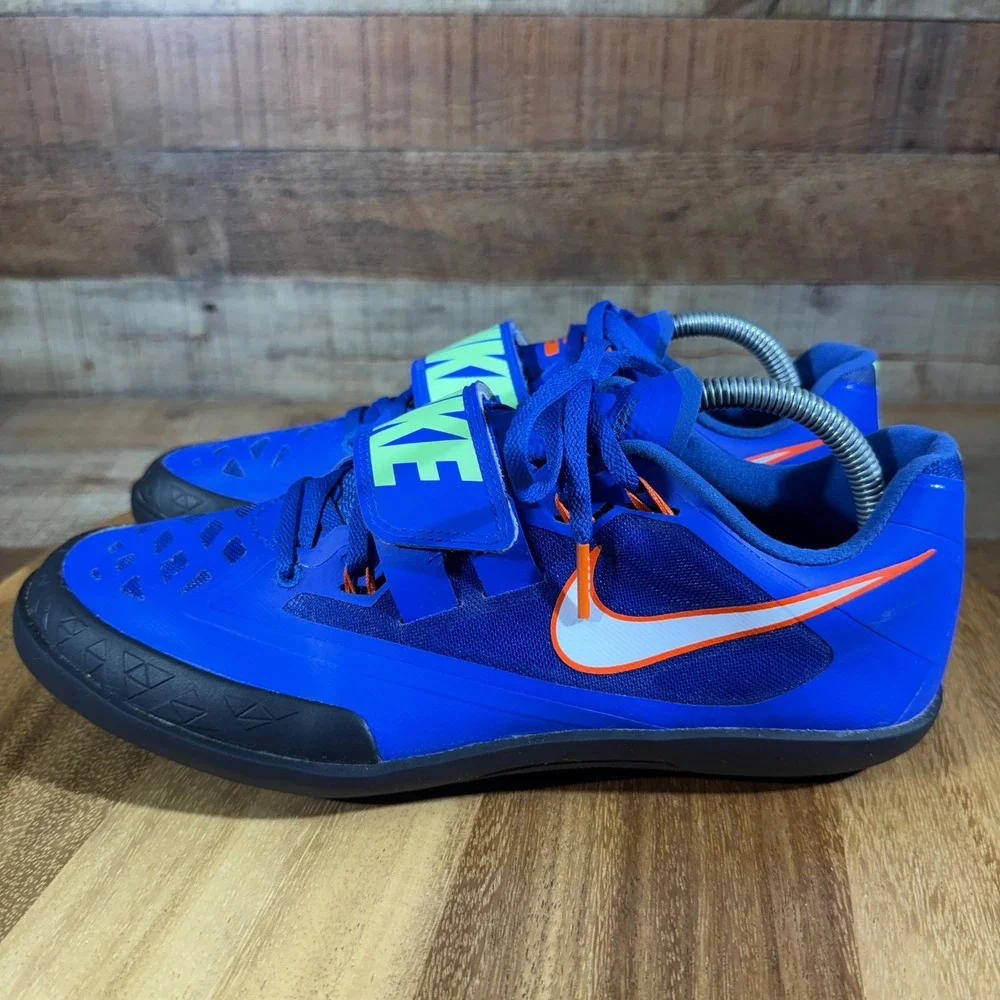 Nike Zoom SD 4 Shot Put Discus Throwing Shoes Mens 9 Blue Track Field 685135-400